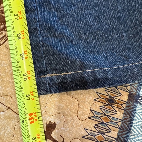 Kim Rogers Chino Jeans Womens Size 12 Blue Denim Straight Stretch - Picture 10 of 12